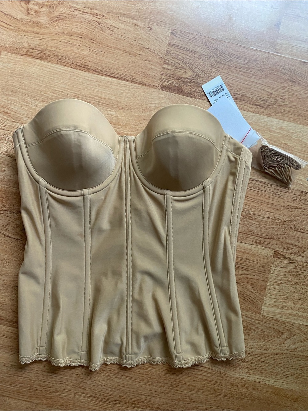 Dominique Briana Strapless Longline Bra  38B NWT
